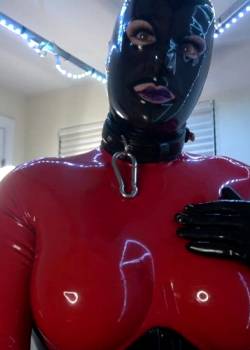 Shiny Red Rubberdoll